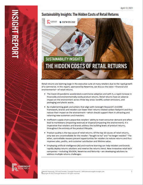 Sustainability Insights: The Hidden Costs of Retail Returns Sustainability Insights: The Hidden Costs of Retail Returns